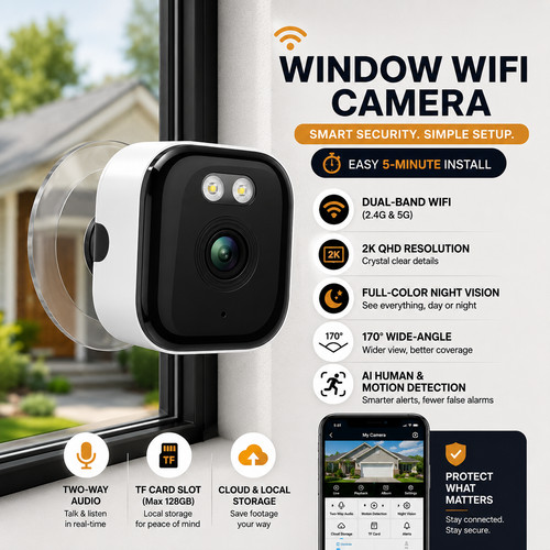 Window security camera 3mp - window,