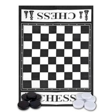 GIANT CHESS GAME SET PLAY INDOOR & OUTDOOR LIGHTWEIGHT PORTABLE PLAY GAME
