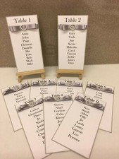DIY Wedding Table Seating Plan