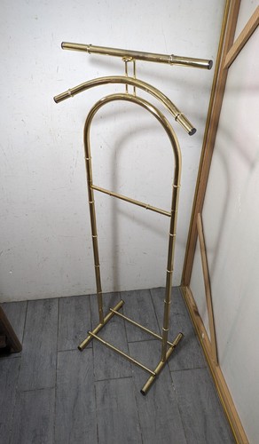 Vintage gold metal faux bamboo - vintage,