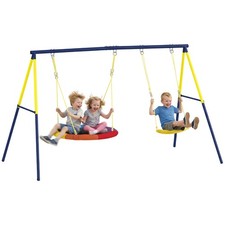 AIYAPLAY Kids Swing Set with