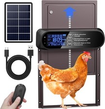 Automatic Chicken Coop Door Solar Powered, LCD Screen Electric Auto Chicken Coop