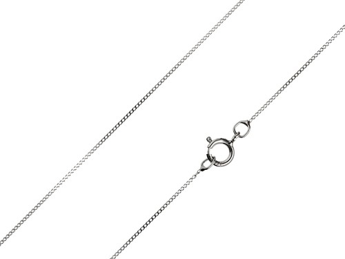 9ct white gold necklace - gold, chain