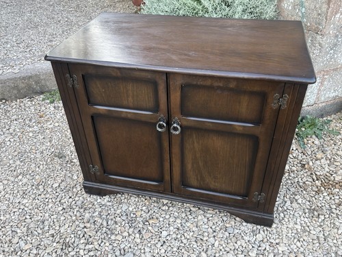 Vintage oak stereo - oak, cabinet