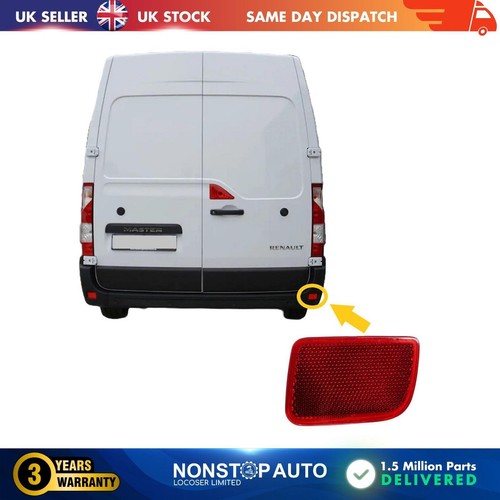 Rear bumper reflector right - rear,