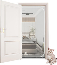 Cat Screen Door Partition Mesh