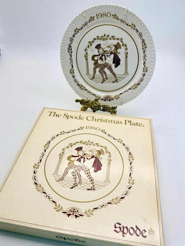 Spode vintage christmas plate - spode,