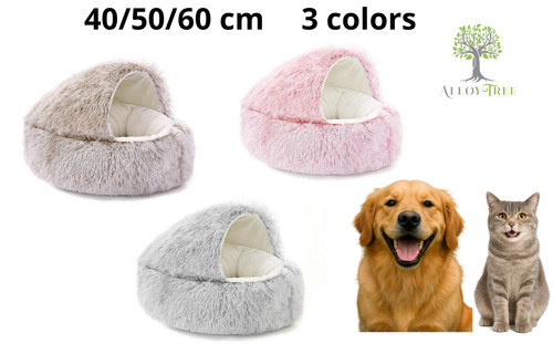 Dog cat bed - bed, hooded