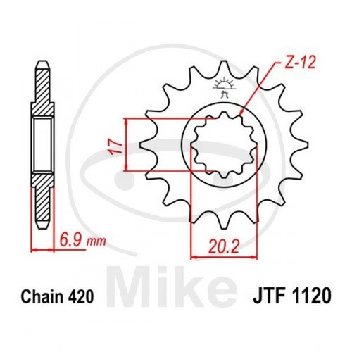 Sprocket z10 420 726 - z10,