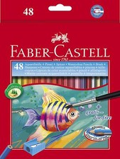 Faber-Castell Design Series Aquarelle Full Length Water Color Pencils - 48 Shade
