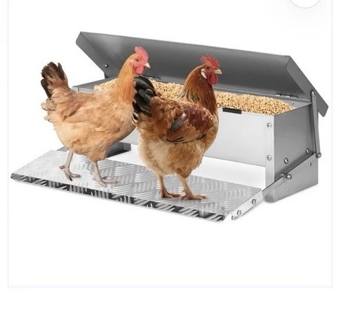 Treadle chicken feeder 5kg - chicken,