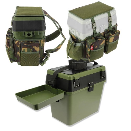 Ngt fishing seat box - seat, camo