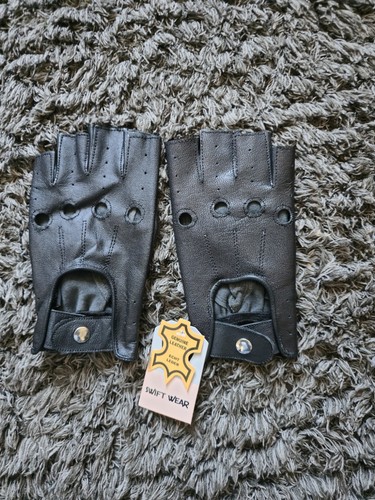 Fingerless real leather - fingerless,