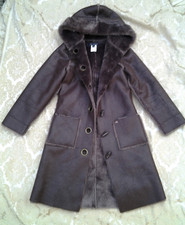 Lili Gaufrette Faux Shearling Duffle Coat