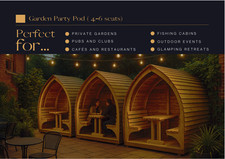 garden pot -fully assembled and delivered to site garden- dining area