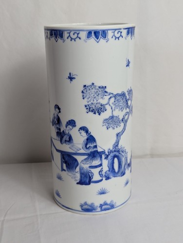 Vintage chinese blue white - chinese,