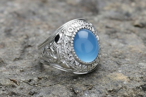 Sterling silver gents - silver, blue