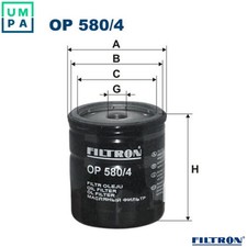 OIL FILTER OP 580/4 FOR AUSTIN