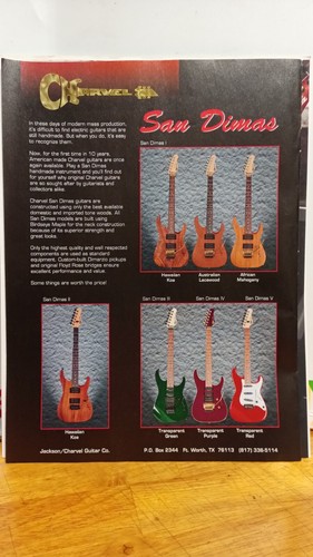 Charvel san dimas guitars 1995 - san,