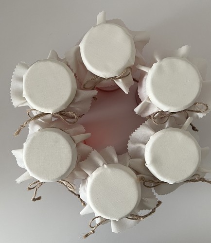 Handmade cream jam jar - 6,