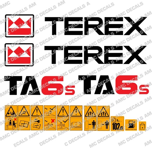 Terex ta6s dumper - terex, decals