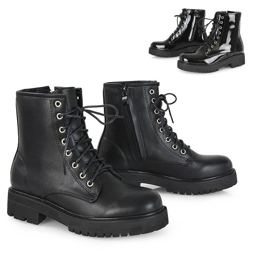 Womens lace ankle boots - up,
