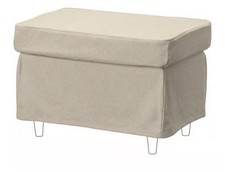 New Ikea Strandmon Slipcover for footstool, Risane Natural, 905.118.41