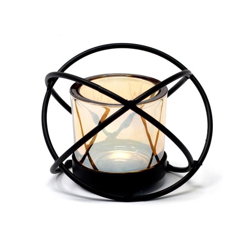 Centrepiece iron votive candle - iron,