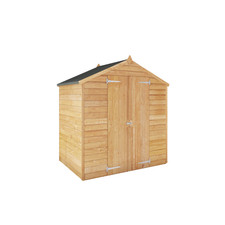 Waltons Refurbished 4x6 Garden Shed Overlap Apex Double Door Windowless Storage
