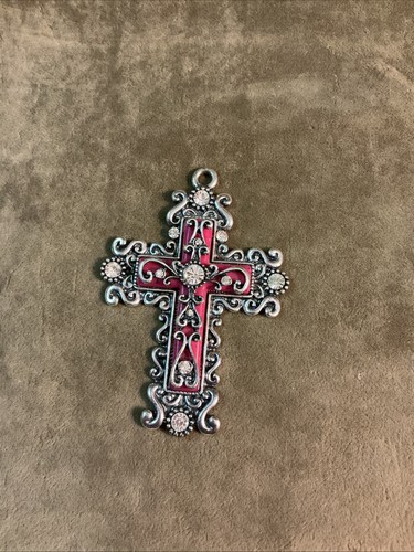 Large cross necklace medallion