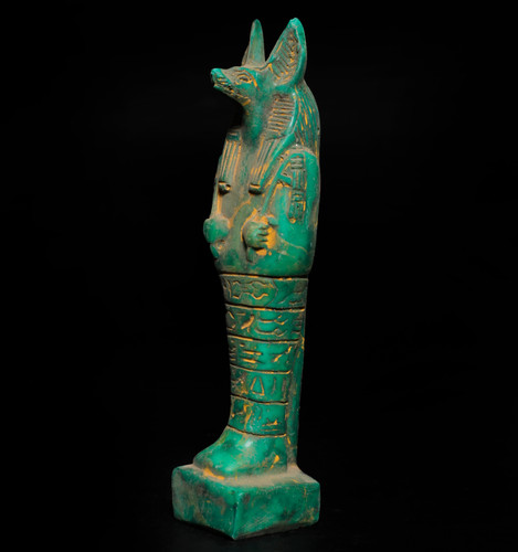 Ancient egyptian anubis statue - ancient,