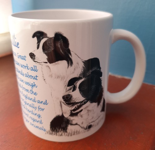 Border collie mug - border,