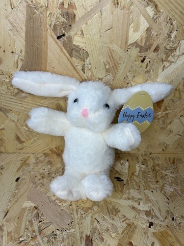Happy easter white bunny - happy,