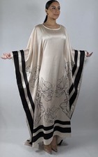 KAFTI Kaftan Cream / Black