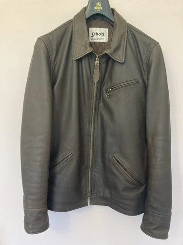 Schott brown leather jacket - schott,