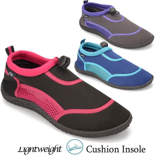 Ladies aqua shoes wet suit - aqua,