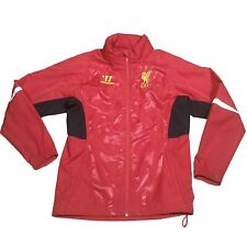 Liverpool Fc Jacket Size Small Boys Red Black Warrior Zip Up Built In Hood Used