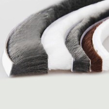 10M Self-Adhesive Draught Excluder Brush Strip Casement Door Window Seal Tape