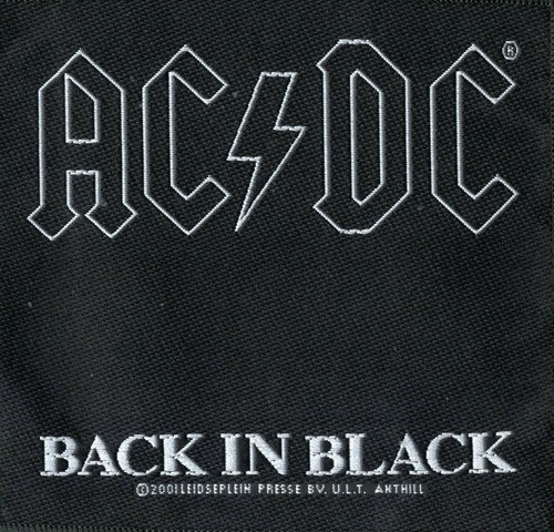 Acdc patch back black - acdc,