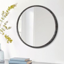 JJUUYOU Rustic Round Mirror