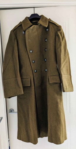 Romanian army wool greatcoat - army,