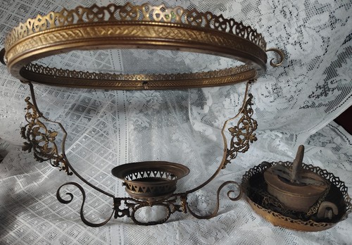 Antique hanging oil lamp - hanging,