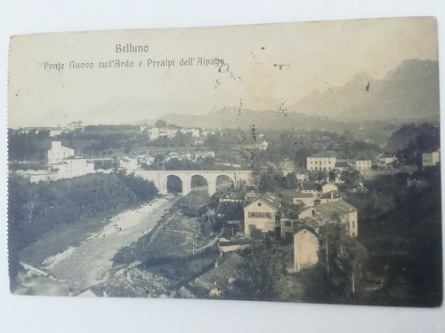 Postcard belluno ponte - ponte, ardo