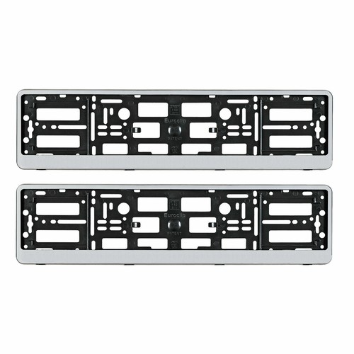 2xsilver number plate - number,