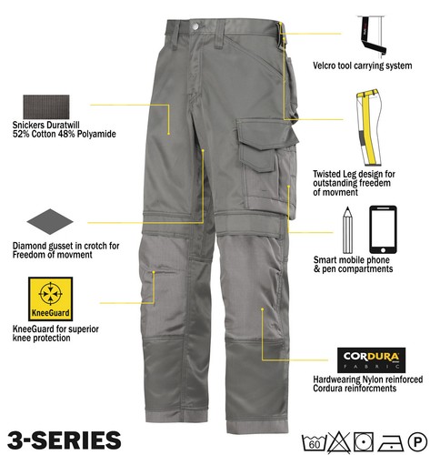 Snickers trousers 3312 - trousers,