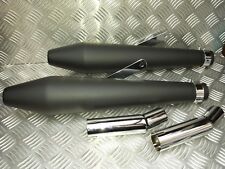  TRIUMPH THRUXTON & BONNEVILLE, BLACK HOOLIGAN  EXHAUST'S, LOUD PIPES