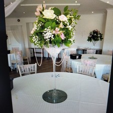 Large heavier 60cm tall glass