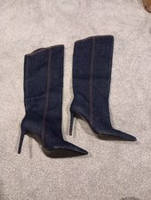 Brand New Zara Blue Denim Knee