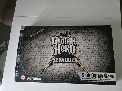 Guitar hero metallica ps3 with - guitar,