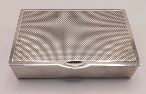 Solid silver snuff - snuff, box